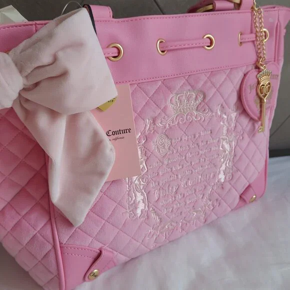 Juicy Couture Juicy Tale Daydreamer Tote in Pink Cherry Blossom - Picture 3 of 9